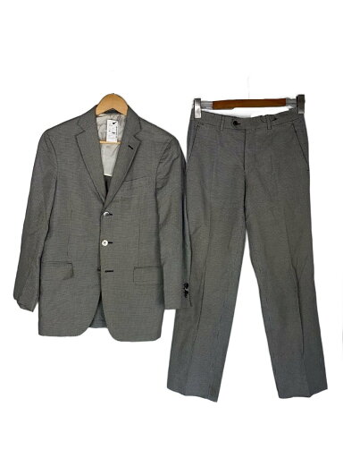 【中古】BOGLIOLI◆スーツ/44/コットン/グレー/千鳥格子【メンズウェア】 【中古】BOGLIOLI◆スーツ/44/コットン/グレー/千鳥格子【メンズウェア】