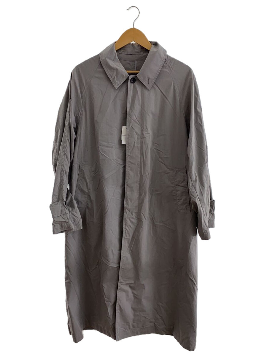 【中古】Steven Alan◆ステンカラーコート/M/コットン/GRY/8125-112-0547【メンズウェア】