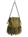 【中古】J&M DAVIDSON◆CARNIVAL MINI WITH STUDS/フリンジ/牛革/GLD【バッグ】