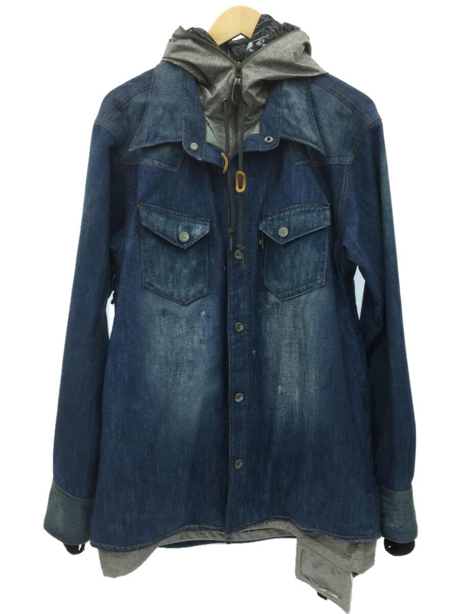 【中古】ONYONE◆スノボ/スキー/ウェアー/ジャケット/L/BLU/JFJ97300【スポーツ】