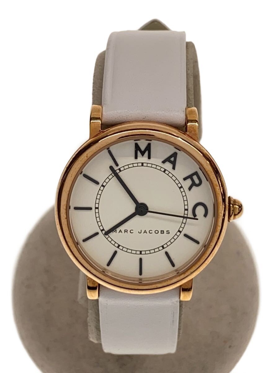 Y - 【中古】MARC JACOBS◆クォーツ腕時計/アナログ/レザー/WHT/MJ1562/ロキシー【服飾雑貨他】
