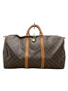 【中古】LOUIS VUITTON◆キーポル50_モノグラム・キャンバス_BRW/PVC/BRW【バッグ】