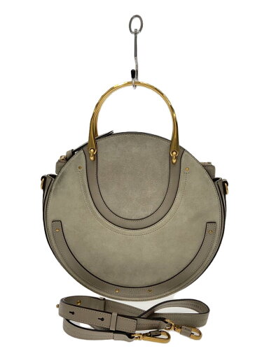【中古】Chloe◆ショルダーバッグ/スウェード/BEG【バッグ】 【中古】Chloe◆ショルダーバッグ/スウェード/BEG【バッグ】