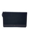 【中古】FURLA◆スタッズ クラッチバッグ/BLK【バッグ】