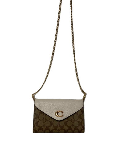 【中古】COACH◆2WAY/クラッチ/ショルダーバッグ/PVC/BEG/総柄/C7301【バッグ】 【中古】COACH◆2WAY/クラッチ/ショルダーバッグ/PVC/BEG/総柄/C7301【バッグ】