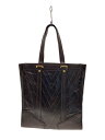【中古】LOUIS VUITTON◆サック・プラ_キュイール・ソアナ_BLK/レザー/BRW【バッグ】