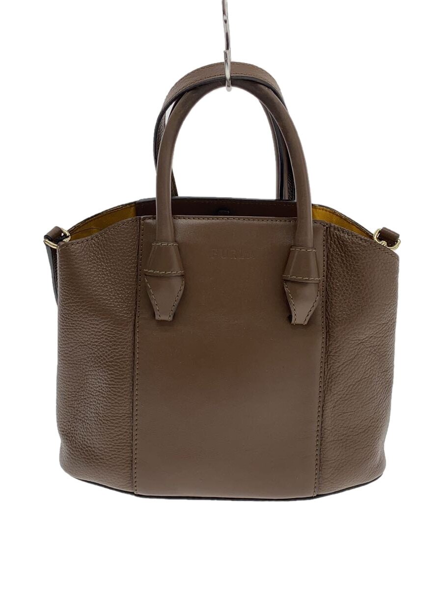 Furla - 【中古】FURLA◆ショルダーバッグ/レザー/BRW【バッグ】