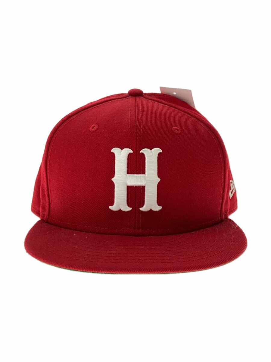 【中古】NEW ERA◆ヒューストンアトロズ/キャップ/7 3/8/キャンバス/RED/メンズ【服飾雑貨他】