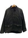 【中古】Timberland◆ハンティングジャケット/S/コットン/BLK/90s/ライナー付【メンズウェア】