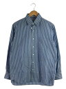 【中古】SCYE◆Striped Cotton Poplin Big Shi/36/コットン/BLU/ストライプ/1121-31070/【メンズウェア】