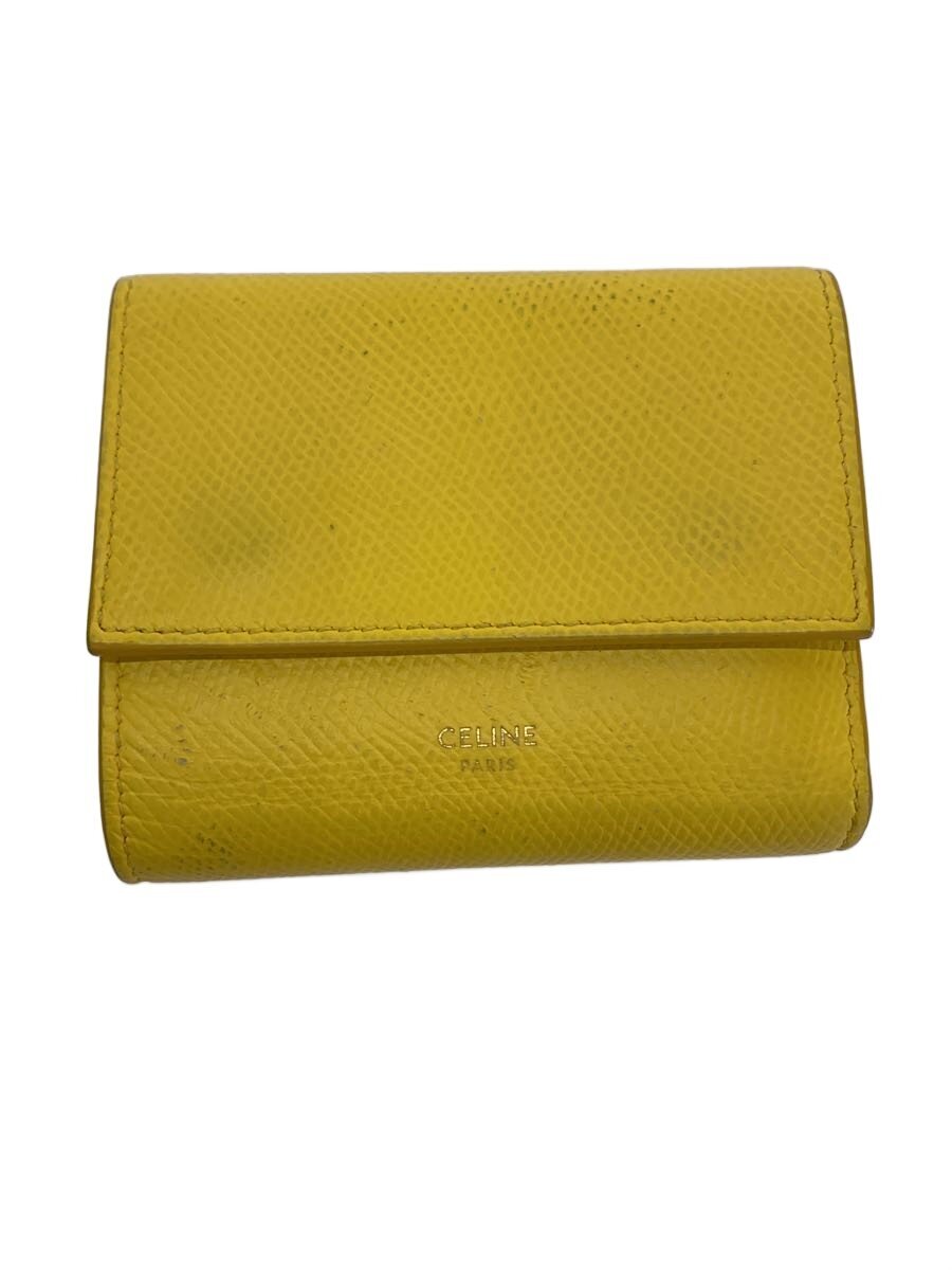 【中古】CELINE◆3つ折り財布/--/YLW/レディース/10B523BEL【服飾雑貨他】