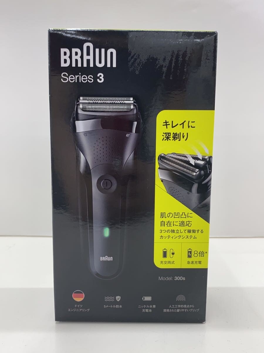 【ブランド】BRAUN 【ブランドカナ】ブラウン 【型番】 【程度】A 【サイズ】 【メインカラー】 【素材・生地】 【キーワード】　　　/ 2026/08/02 セカンドストリート宮千代店【1936】【中古】BRAUN◆シェーバー ブラウン シリーズ3 300s-B [ブラック]//【家電・ビジュアル・オーディオ】 ブランド BRAUN 型番 カラー 柄 素材・生地 >色・素材について サイズ >サイズ表示について 実寸（cm） 【生活家電その他】 幅：/ / 高さ：/ / 奥行：/ 【その他】 その他サイズ：/ 商品は　セカンドストリート宮千代店の店頭にて販売しております。商品に関するお問合わせは、お電話(TEL:022-782-3817)にて、問合わせ番号：2319367013096をお伝えください。 配送方法やお支払い方法に関するお問い合わせは、サポートセンターまでご連絡をお願いします。 ※お電話の対応は営業時間内のみとなります。お問い合わせフォームでお問い合わせの際はご注文番号をご記入下さい