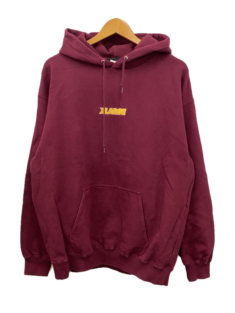 X-LARGE◆STANDARD LOGO PULLOVER HOODED/パーカー/M/BRD/無地/1012230120