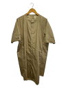 【中古】kelen◆シャツワンピース/七分袖/ポリエステル/BEG/無地/LKL21SOP7【レディースウェア】(4)