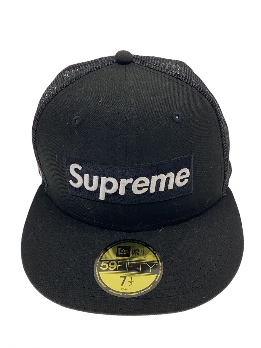 Supreme◆Box Logo Mesh Back Nes Era/59.6/ポリエステル/ブラック/メンズ//