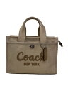 【中古】COACH◆トートバッグ/キャンバス/BEG/cp164【バッグ】