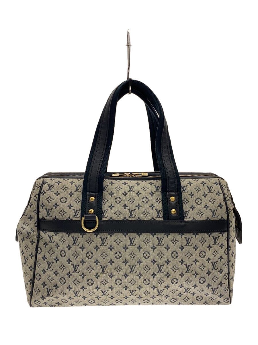 Boston Bags - 【中古】LOUIS VUITTON◆ジョセフィーヌGM_モノグラム・ミニ_GRY/キャンバス/GRY【バッグ】