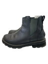 【中古】SOREL◆LENNOX CHELSEA/ショートブーツ/24cm/BLK/レザー/NL3696-010【シューズ】(4)