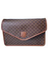 【中古】CELINE◆ショルダーバッグ/マカダム/BRW/総柄【バッグ】