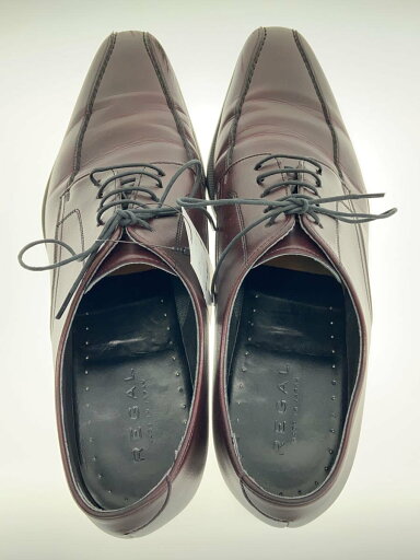 【中古】REGAL◆ECOPET SHOES/27cm/BRW/レザー/36YR/スワールトゥ//【シューズ】
