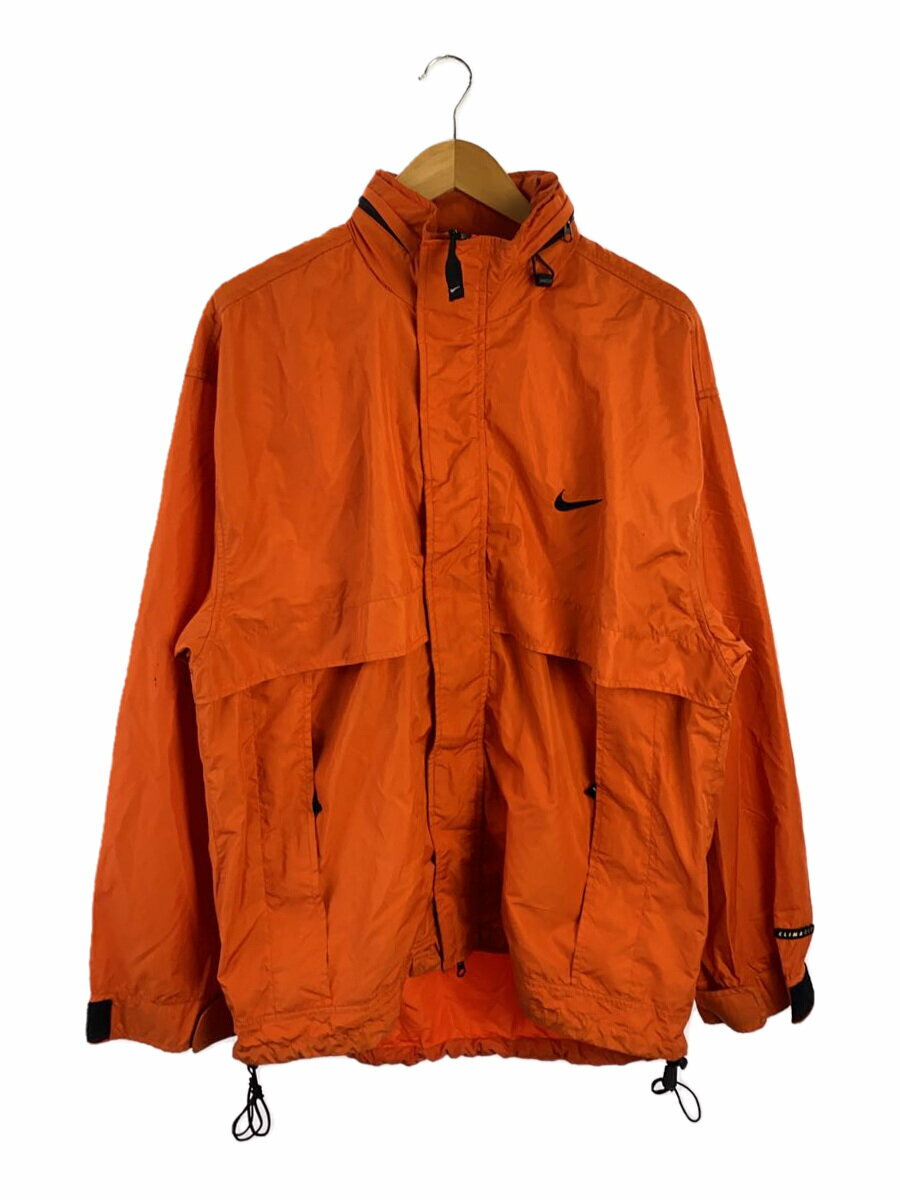 【中古】NIKE◆90s/ナイロンジャケット/L/ナイロン/ORN【メンズウェア】