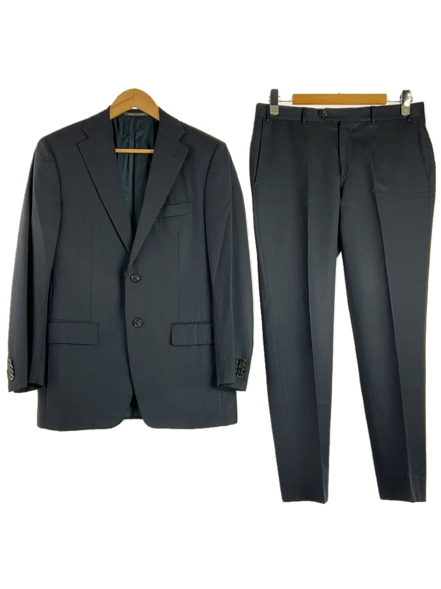 【中古】Corneliani◆テーラードジャケト/46/ウール/NVY/ストライプ/X781292//【メンズウェア】