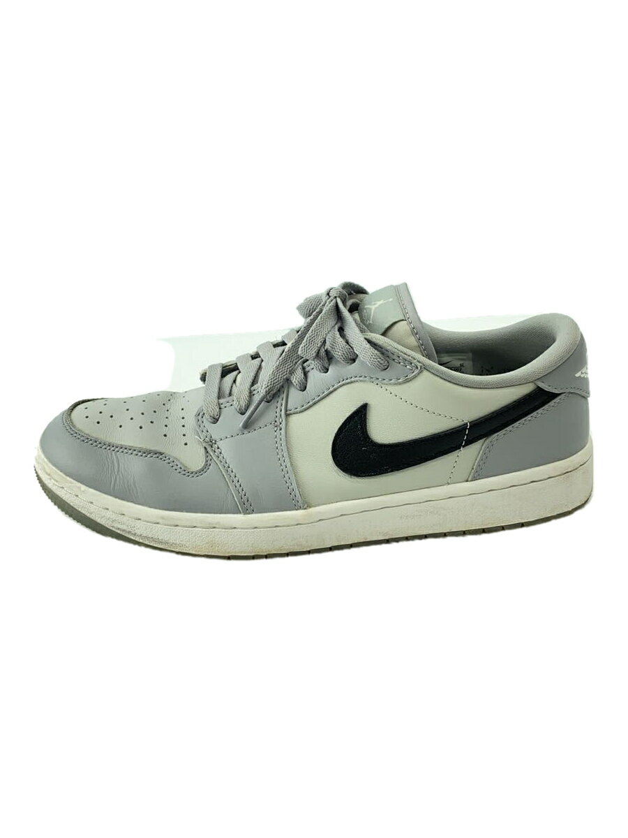 【中古】NIKE◆Nike Air Jordan 1 Low Golf Wolf Grey/27cm/GRY/【シューズ】