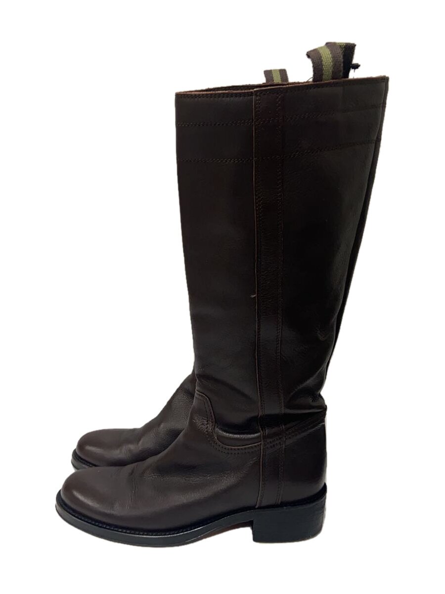 VERO CUOIO ミリタリーブーツ 36 Vintage Vero Cuoio Brown Italian Leather Over-the-calf Pointy Toe