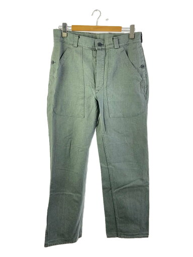 【中古】MILITARY◆ボトム/--/コットン/GRN【メンズウェア】 【中古】MILITARY◆ボトム/--/コットン/GRN【メンズウェア】