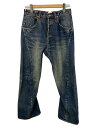 【中古】doublet◆USED FINISH DENIM PANTS/デニムパンツ/ボトム/M/デニム/IDG/25ss12pt300【レディースウェア】
