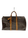 【中古】LOUIS VUITTON◆キーポル55_モノグラム・キャンバス/PVC/BRW【バッグ】
