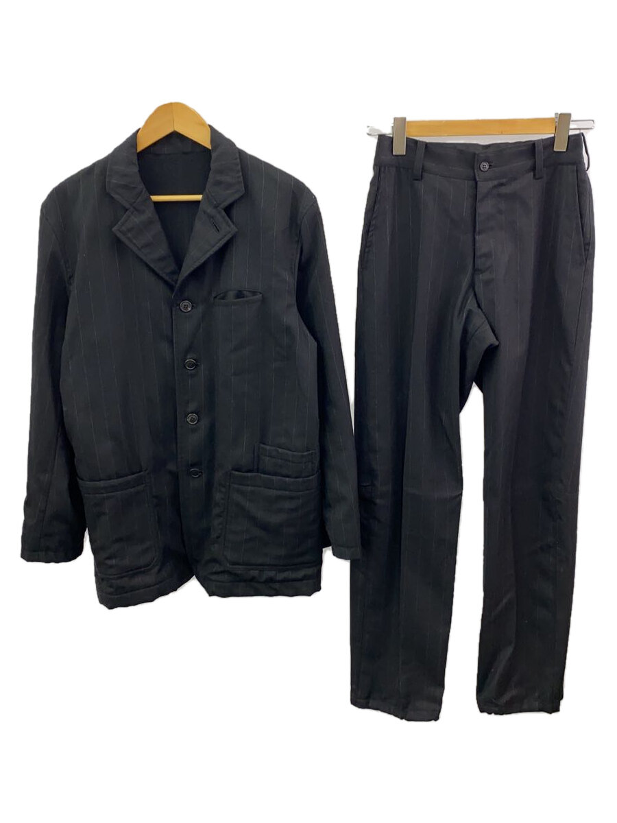 【中古】nero/セットアップ/48/ウール/BLK/ストライプ/nero-002-w【メンズウェア】