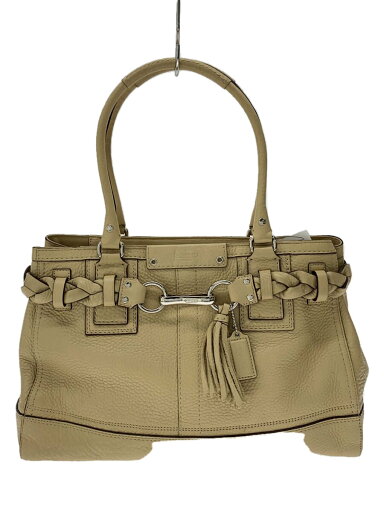 【中古】COACH◆ハンドバッグ/--/BEG/F13087【バッグ】 【中古】COACH◆ハンドバッグ/--/BEG/F13087【バッグ】
