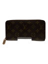 【中古】LOUIS VUITTON◆2)ジッピー・ウォレット_モノグラム・キャンバス_BRW_ブラウン/PVC/BRW/レディース【服飾雑貨他】(4)