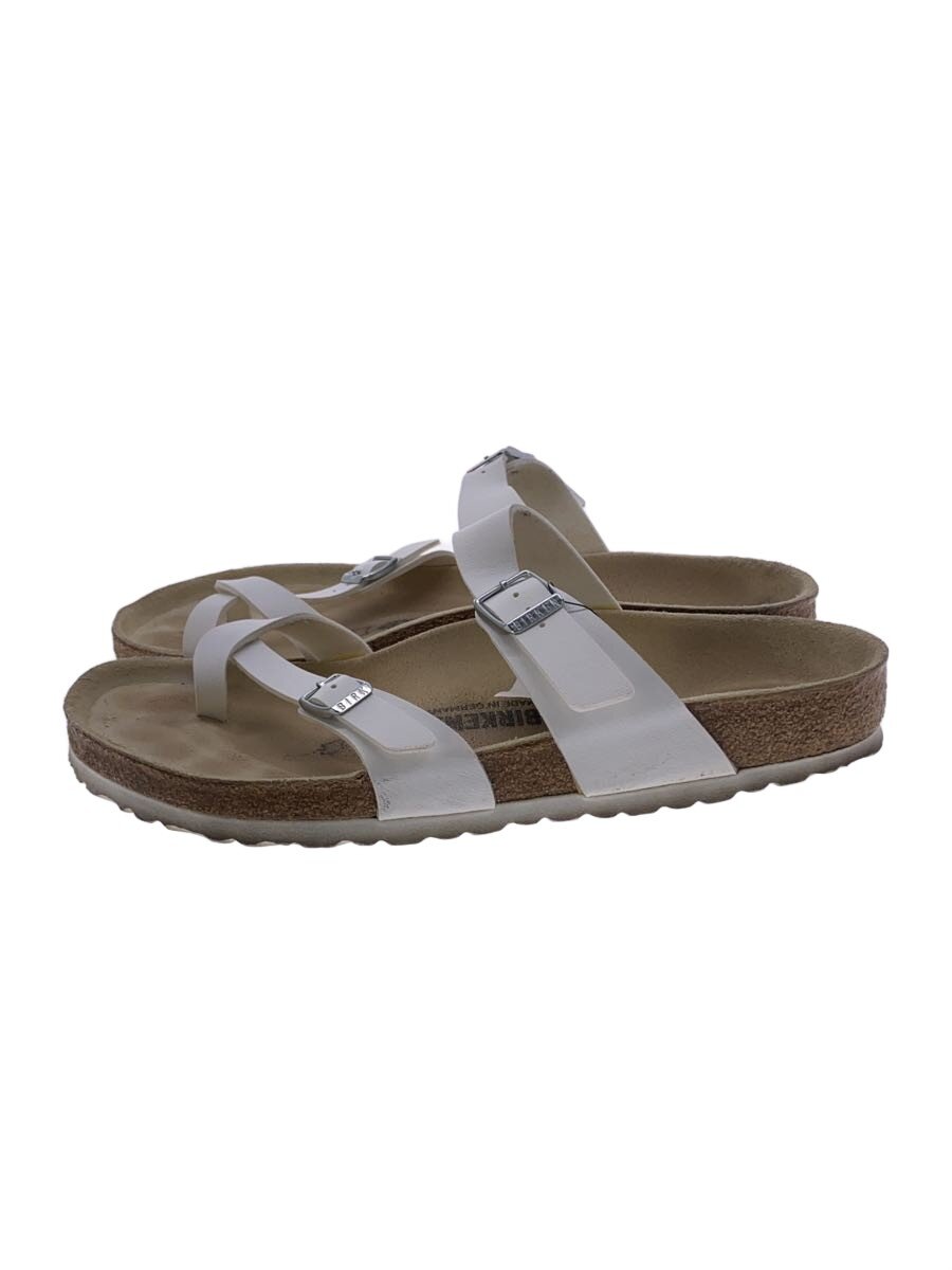 【中古】BIRKENSTOCK◆サンダル/27cm/WHT【シューズ】