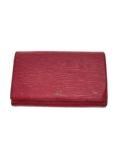 【中古】LOUIS VUITTON◆ポルト・モネ・ビエ・トレゾール_エピ_RED/レザー/RED/レディース【服飾雑貨他】 【中古】LOUIS VUITTON◆ポルト・モネ・ビエ・トレゾール_エピ_RED/レザー/RED/レディース【服飾雑貨他】