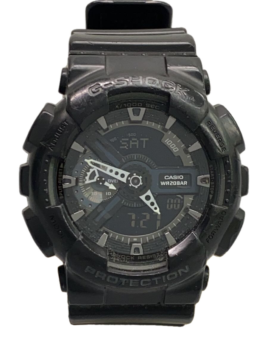 【中古】CASIO◆クォーツ腕時計・G-SHOCK/デジアナ/BLK【服飾雑貨他】