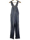 【中古】OshKosh◆オーバーオール/--/コットン/BLU/ストライプ【メンズウェア】
