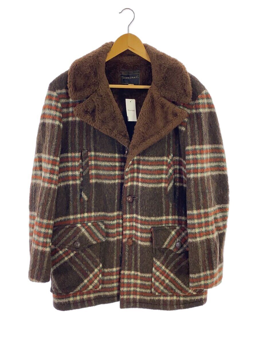 【中古】TOWN CRAFT◆コート/M/--/BRW/70s【メンズウェア】
