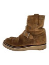 【中古】VIBERG◆スウェードショートエンジニアブーツ/25cm/CML/スウェード/状態考慮【シューズ】