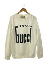 【中古】GUCCI◆スウェット/M/コットン/ホワイト/617964 XJDZE【レディースウェア】