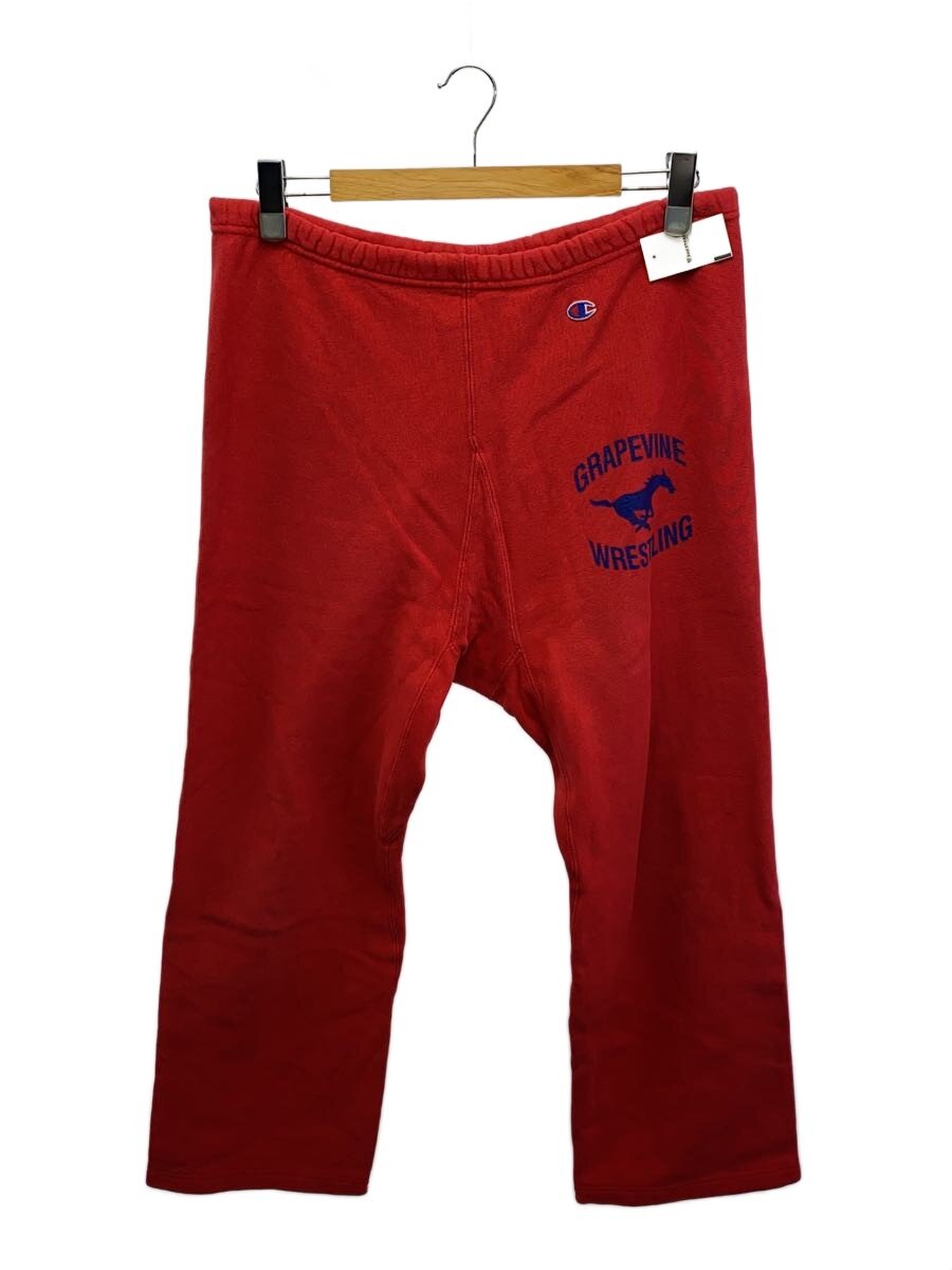 【中古】Champion◆ボトム/XL/コットン/RED【メンズウェア】