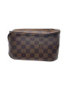 【中古】LOUIS VUITTON◆ジェロニモス_ダミエ・エベヌ_BRW/PVC/BRW/総柄//【バッグ】