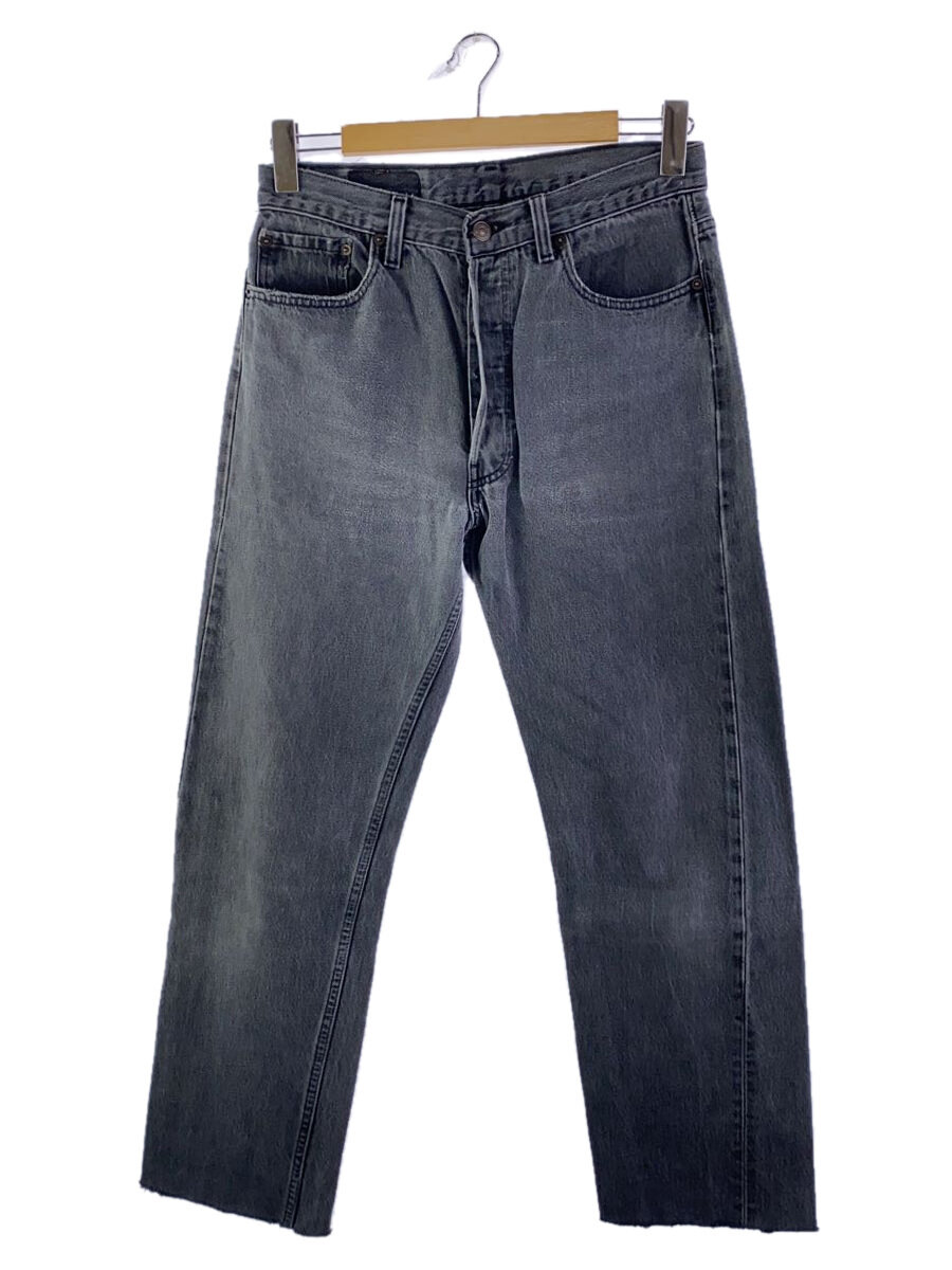 【中古】Levi’s◆ストレートパンツ/33/コットン/BLK/501【メンズウェア】