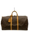 【中古】LOUIS VUITTON◆キーポル60_モノグラム・キャンバス_BRW/PVC/BRW【バッグ】