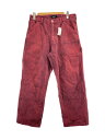 【中古】X-LARGE◆ボトム/34/コットン/RED/101232031007【メンズウェア】