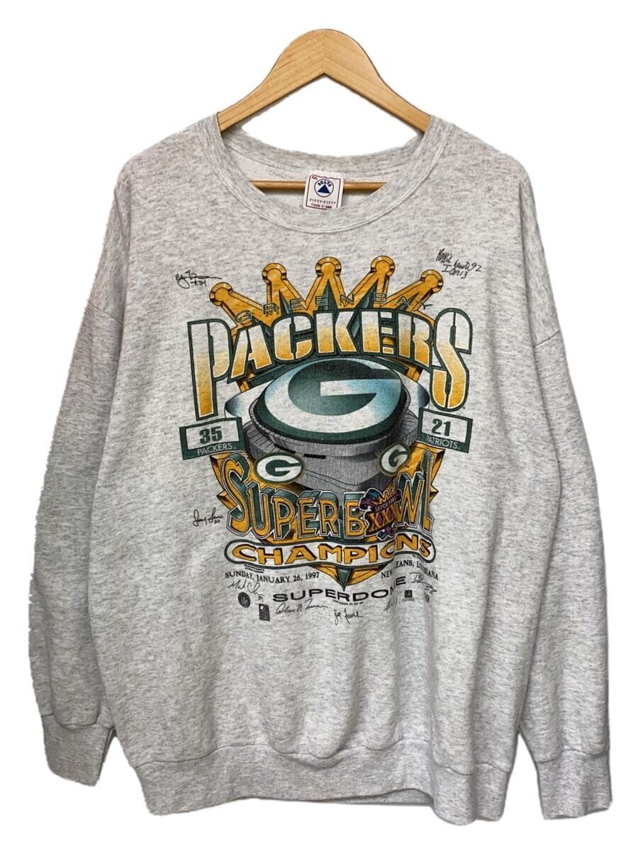 【中古】DELTA◆スウェット/--/コットン/GRY/プリント【メンズウェア】