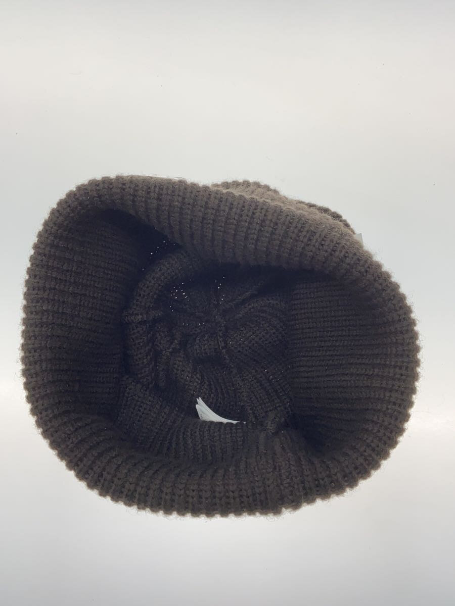 【中古】POLAR SKATE CO.◆ニットキャップ/M/ウール/ブラウン/メンズ【服飾雑貨他】