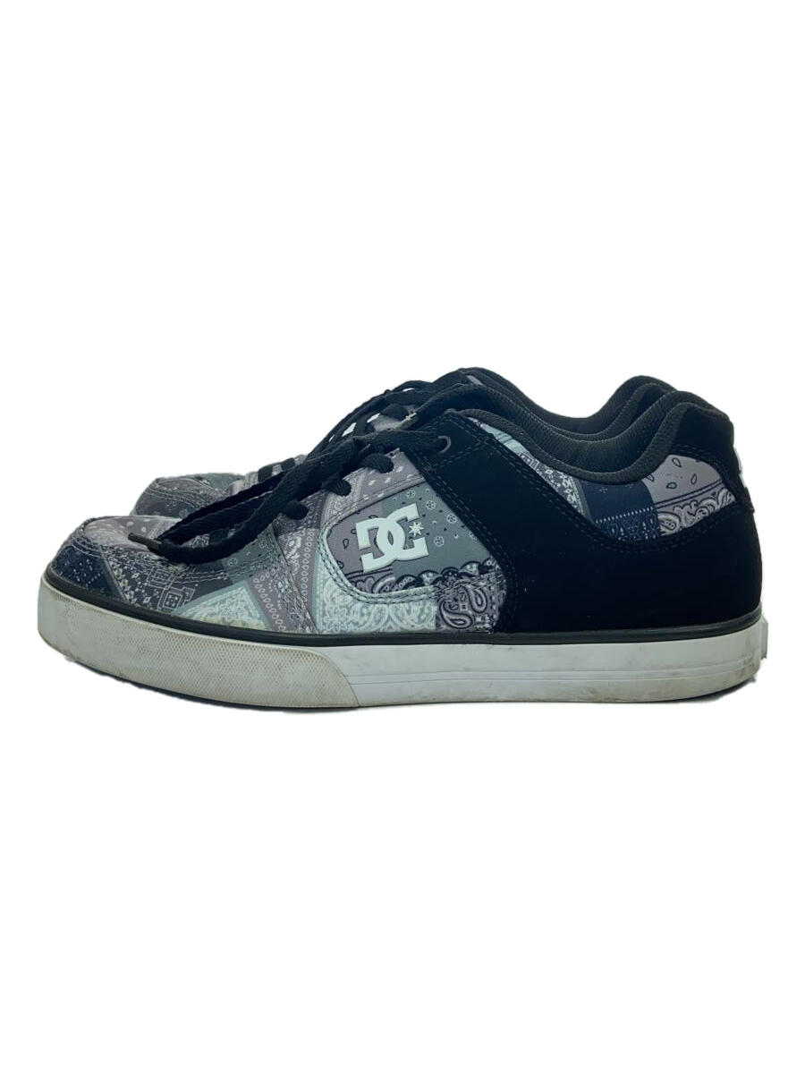 【中古】DC SHOES◆ローカットスニーカー/28cm/BLK/320423/ペーズリー【シューズ】