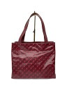 【中古】GHERARDINI◆ハンドバッグ/PVC/RED/総柄【バッグ】